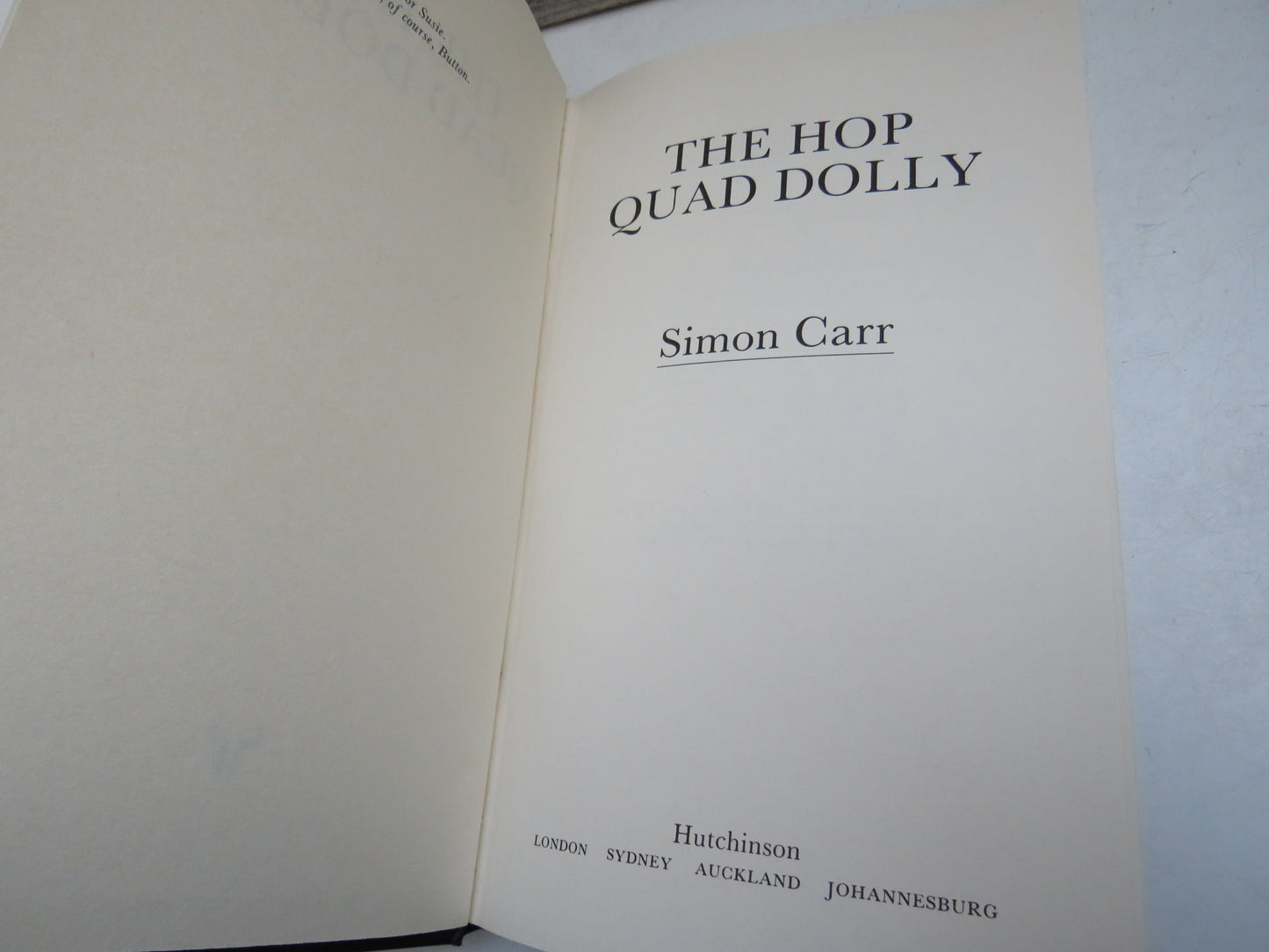 The Hop Quad Dolly By Simon Carr 1991