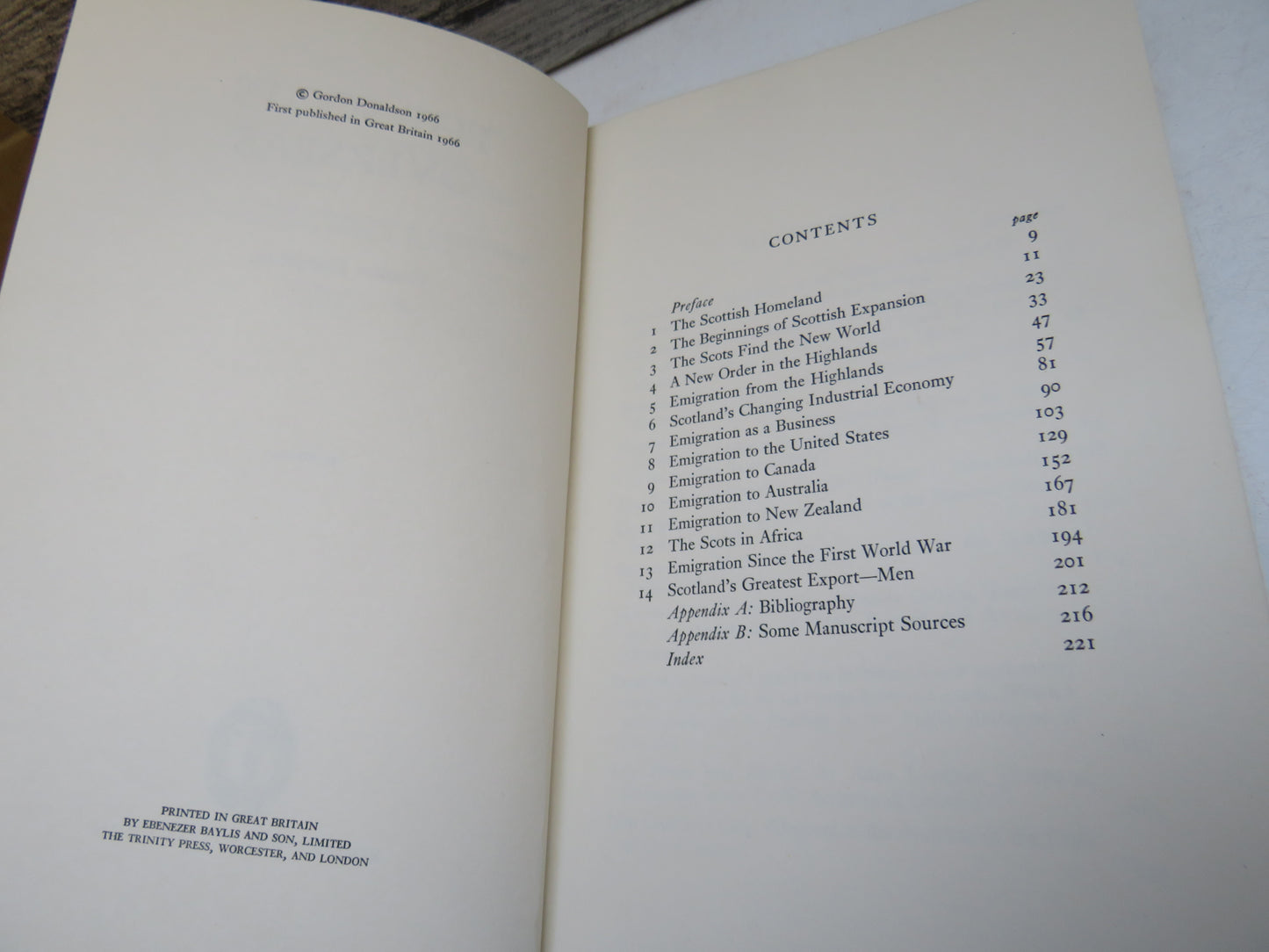 The Scots Overseas By Gordon Donaldson 1966