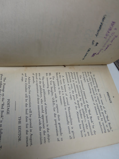 Walch's Tasmanian Almanac For 1953 The "Red Book"