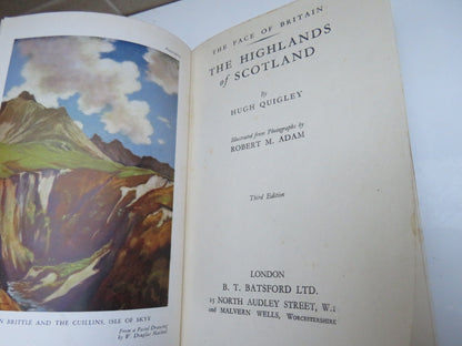 The Face of Britain The Highlands of Scotland by Hugh Quigley, 1944 book image 5