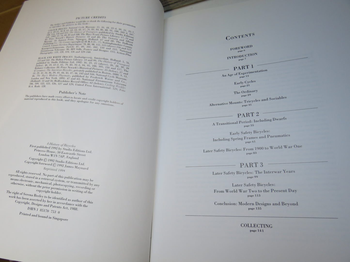 A History of Bicycles By Serena Beeley 1994 (Modern Transport History) book 4