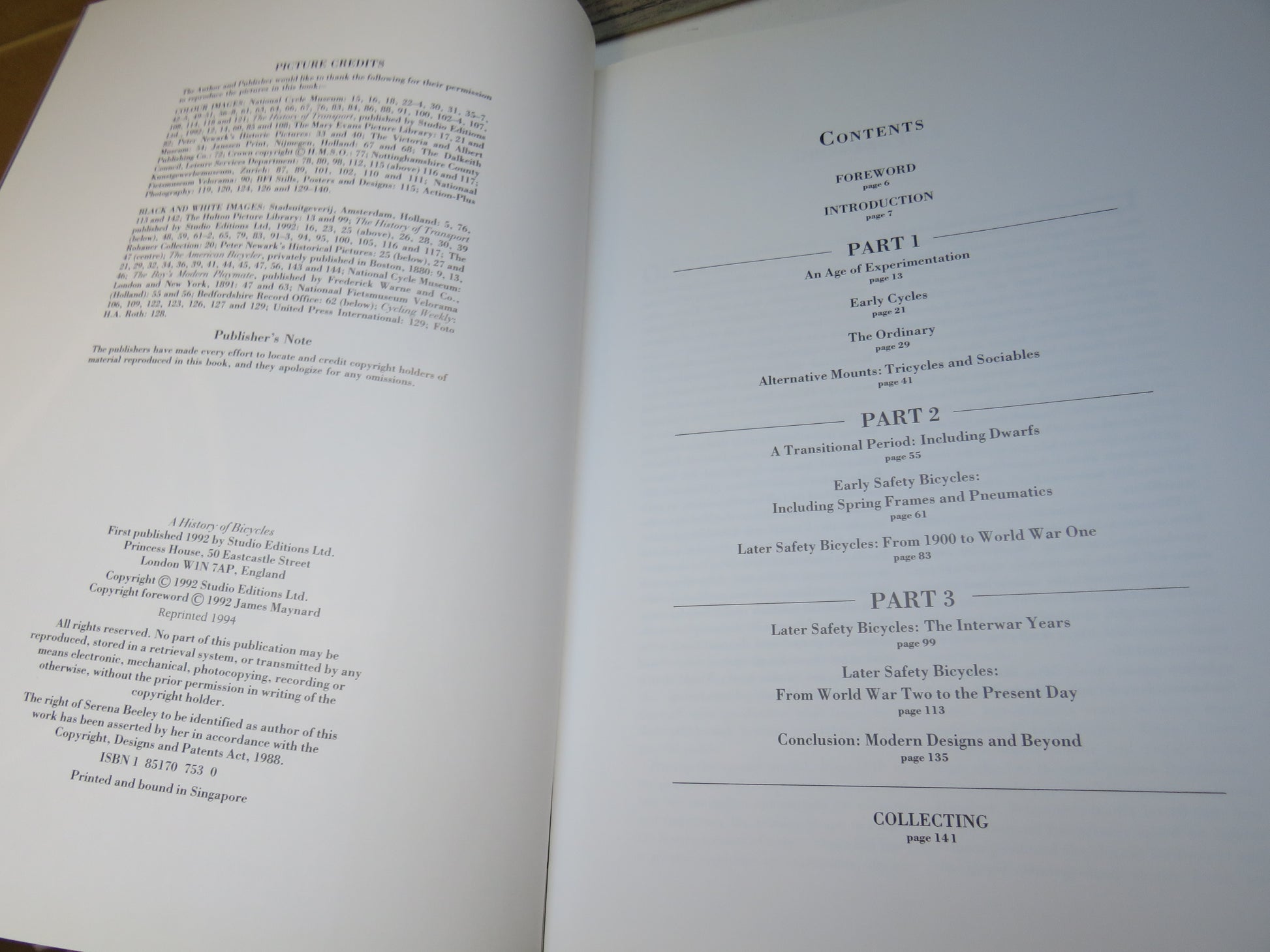 A History of Bicycles By Serena Beeley 1994 (Modern Transport History) book 4