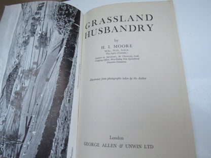 Grassland Husbandry by H. I. Moore, 1946 book image 3