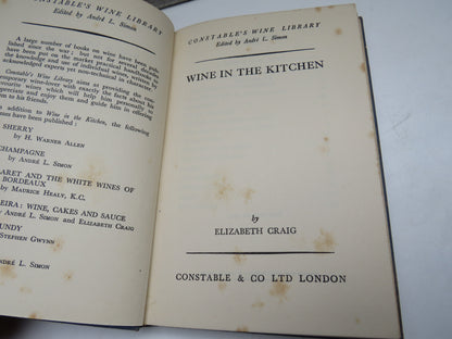 Wine In The Kitchen By Elizabeth Craig 1934