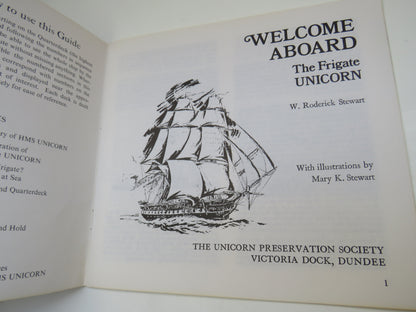 Welcome Aboard The Frigate Unicorn 1982 Guide Book book image 3