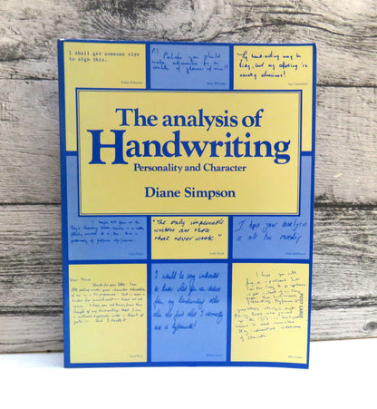 The Analysis of Handwriting Personality and Character By Diane Simpson 1985 (Modern Psychology Book) book front cover