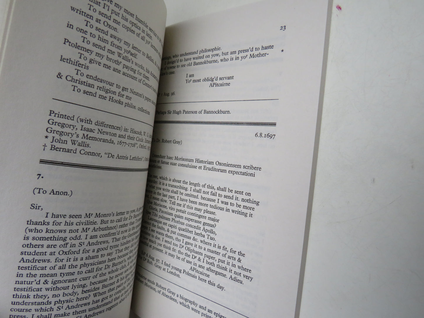 The Best of Our Owne: Letters of Archibald Pitcairne, 1652-1713