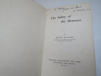 The Safety of the Honours by Allan McAulay, 1906 book image 3
