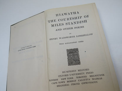 Hiawatha The Courtship of Miles Standish and Other Poems By Henry Wadsworth Longfellow 1921 book image 5