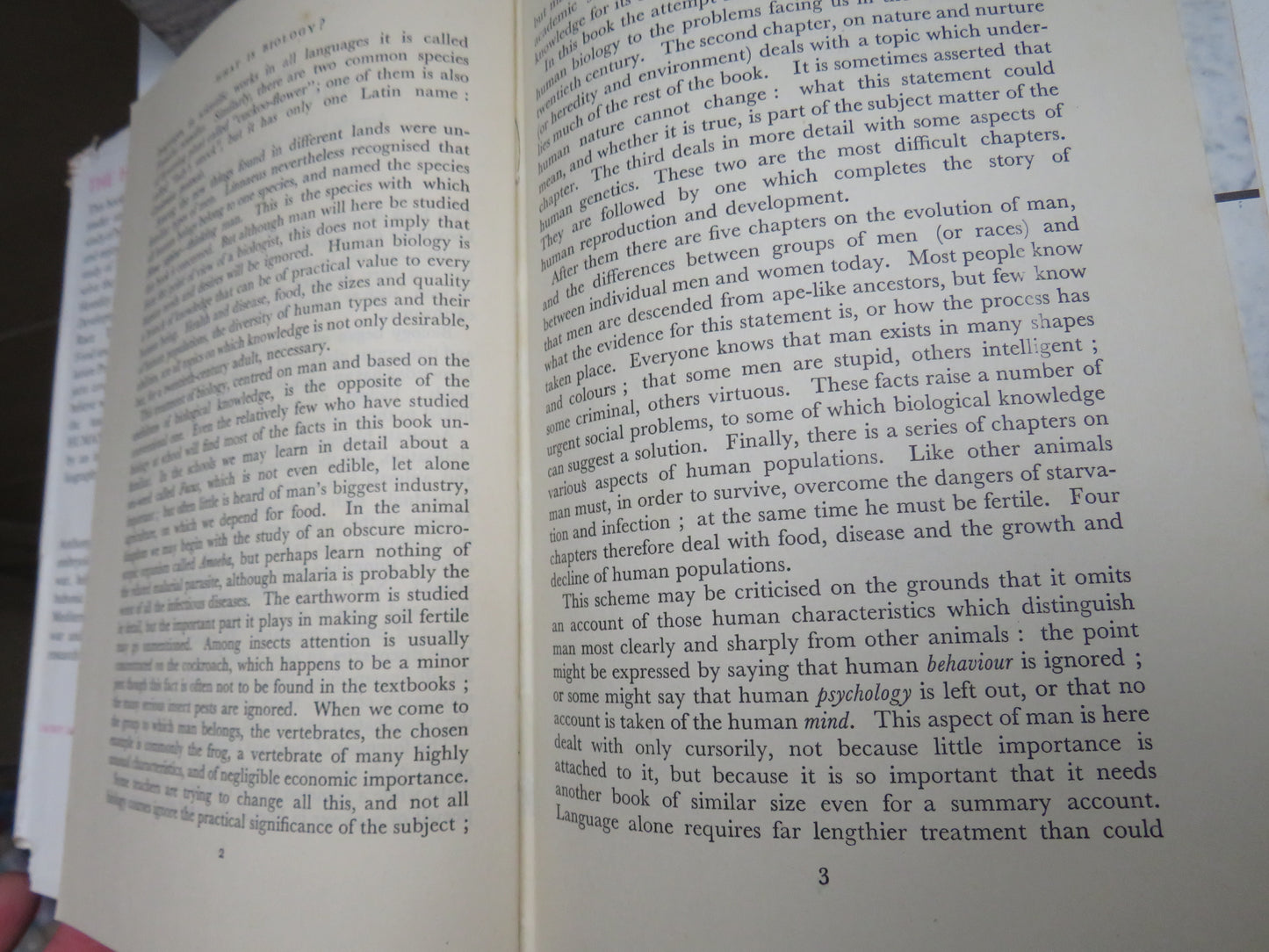 The Human Species A Biology of Man By Anthony Barnett 1950