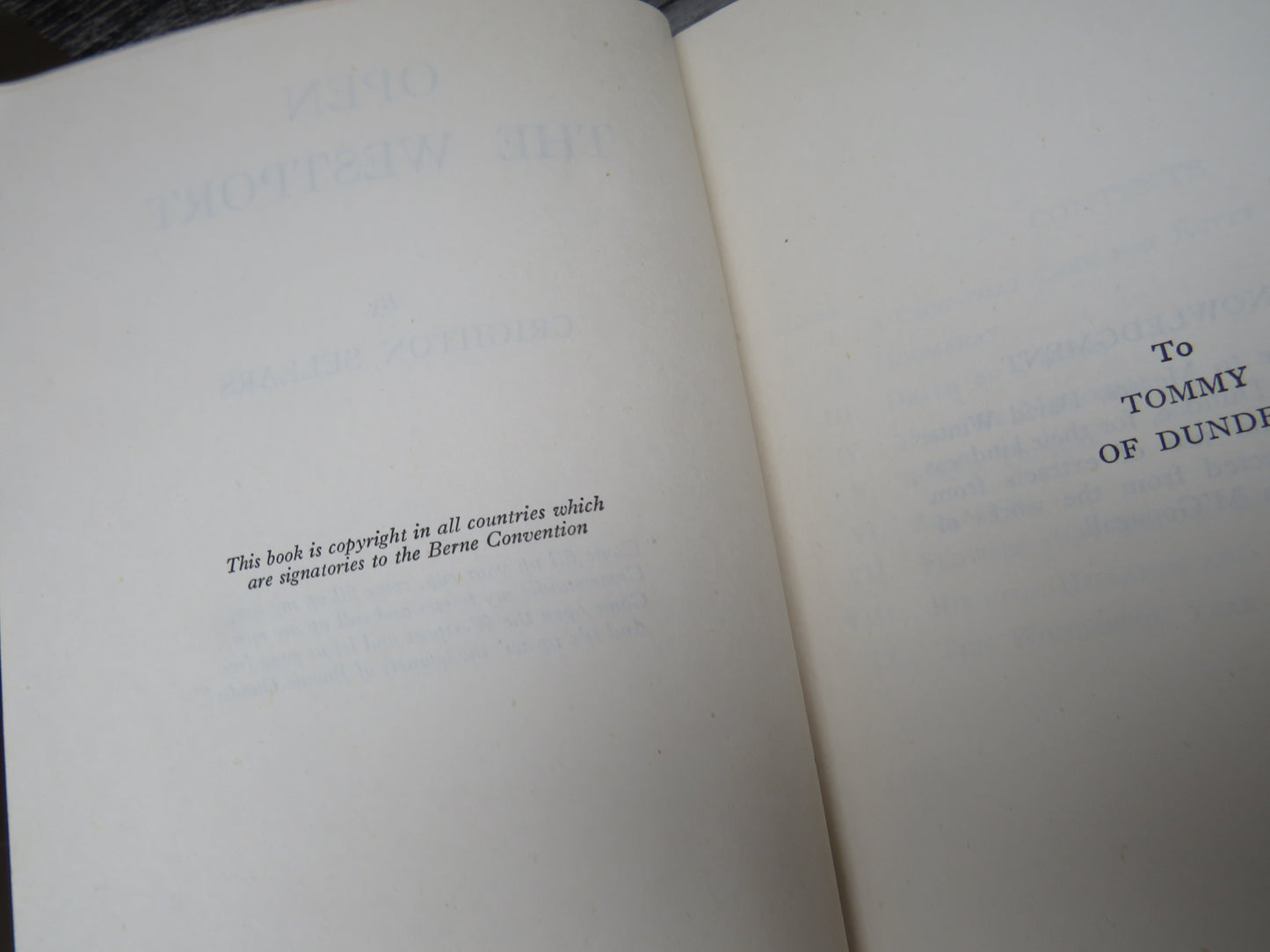Open The Westport By Crighton Sellars 1951