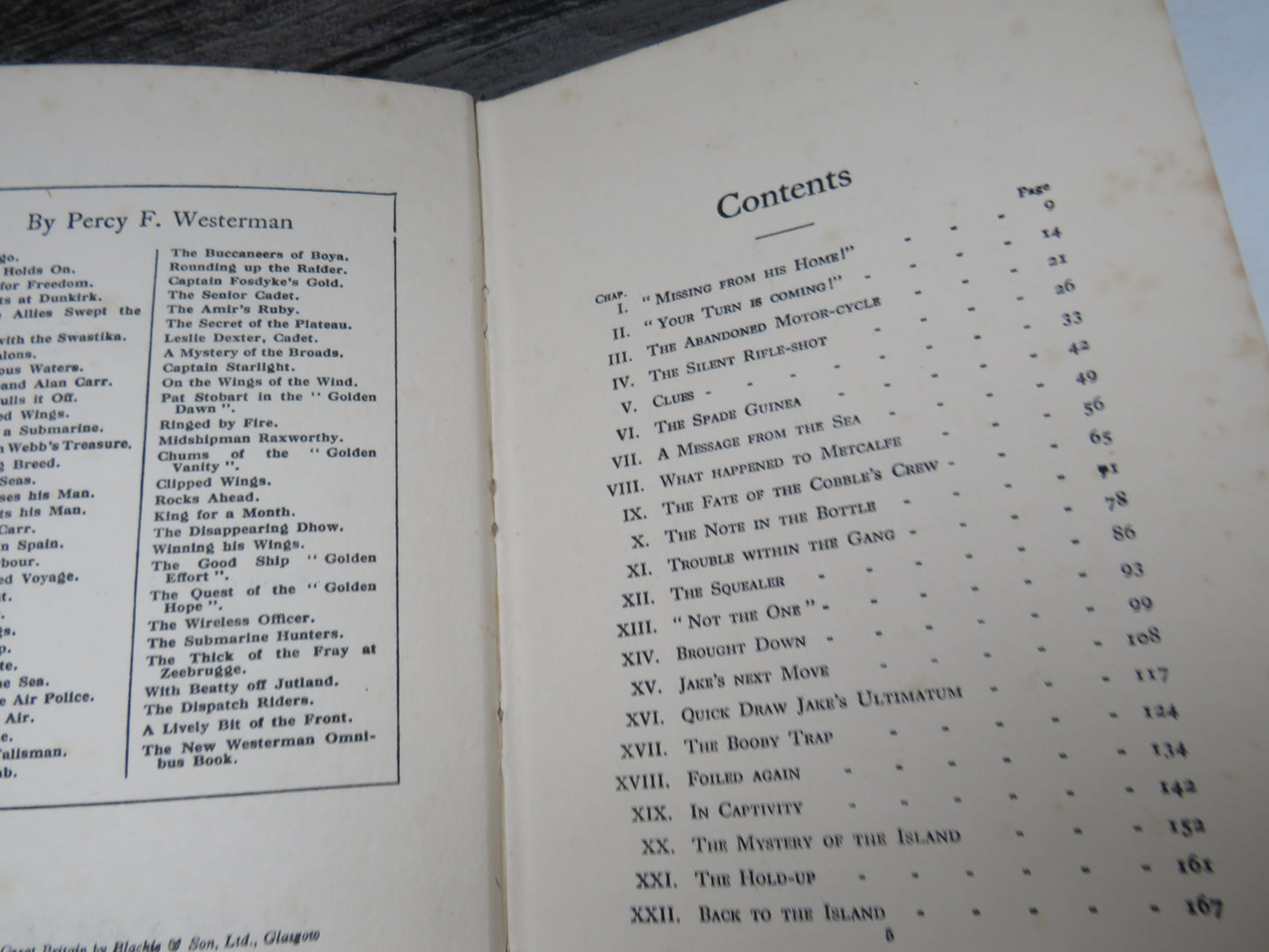 Standish Loses His Man By Percy F. Westerman