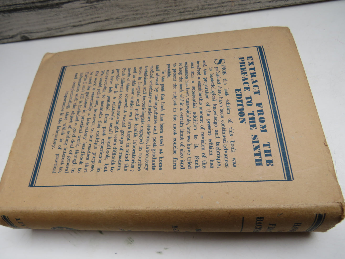 Handbook of Practical Bacteriology By T. J. Mackie and J.E. McCartney 1942