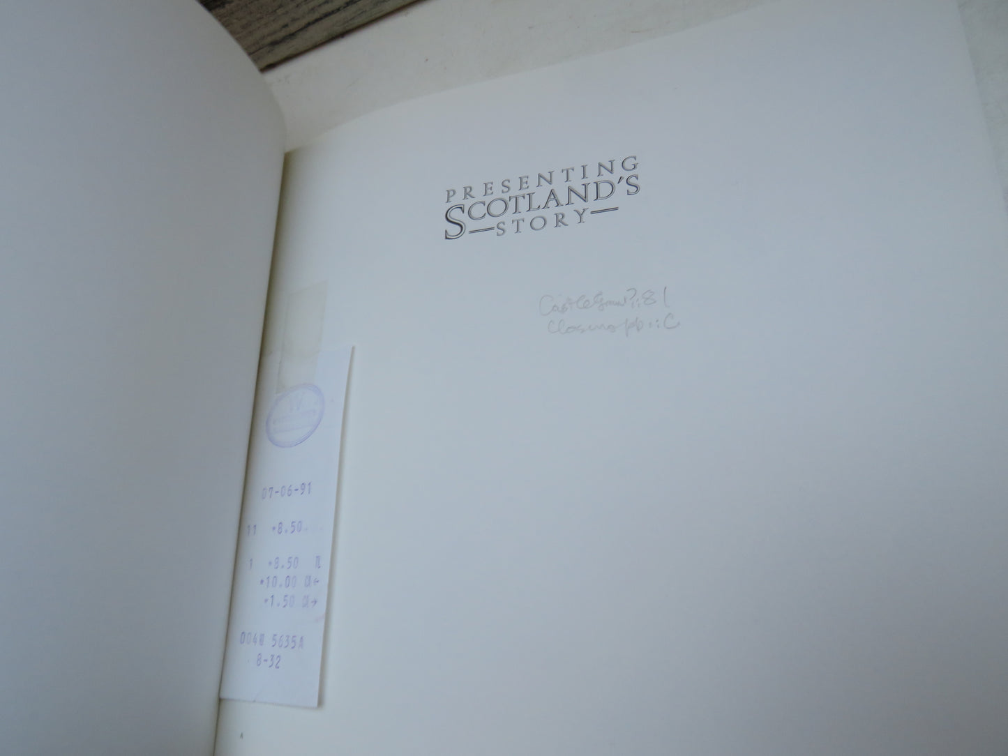 Presenting Scotland's Story Edited By Timothy Ambrose 1989