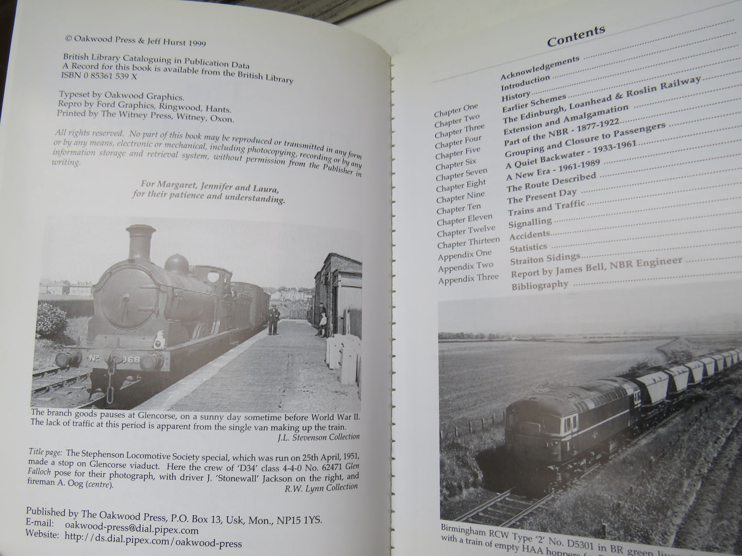 The Glencorse Branch By Jeff Hurst 1999