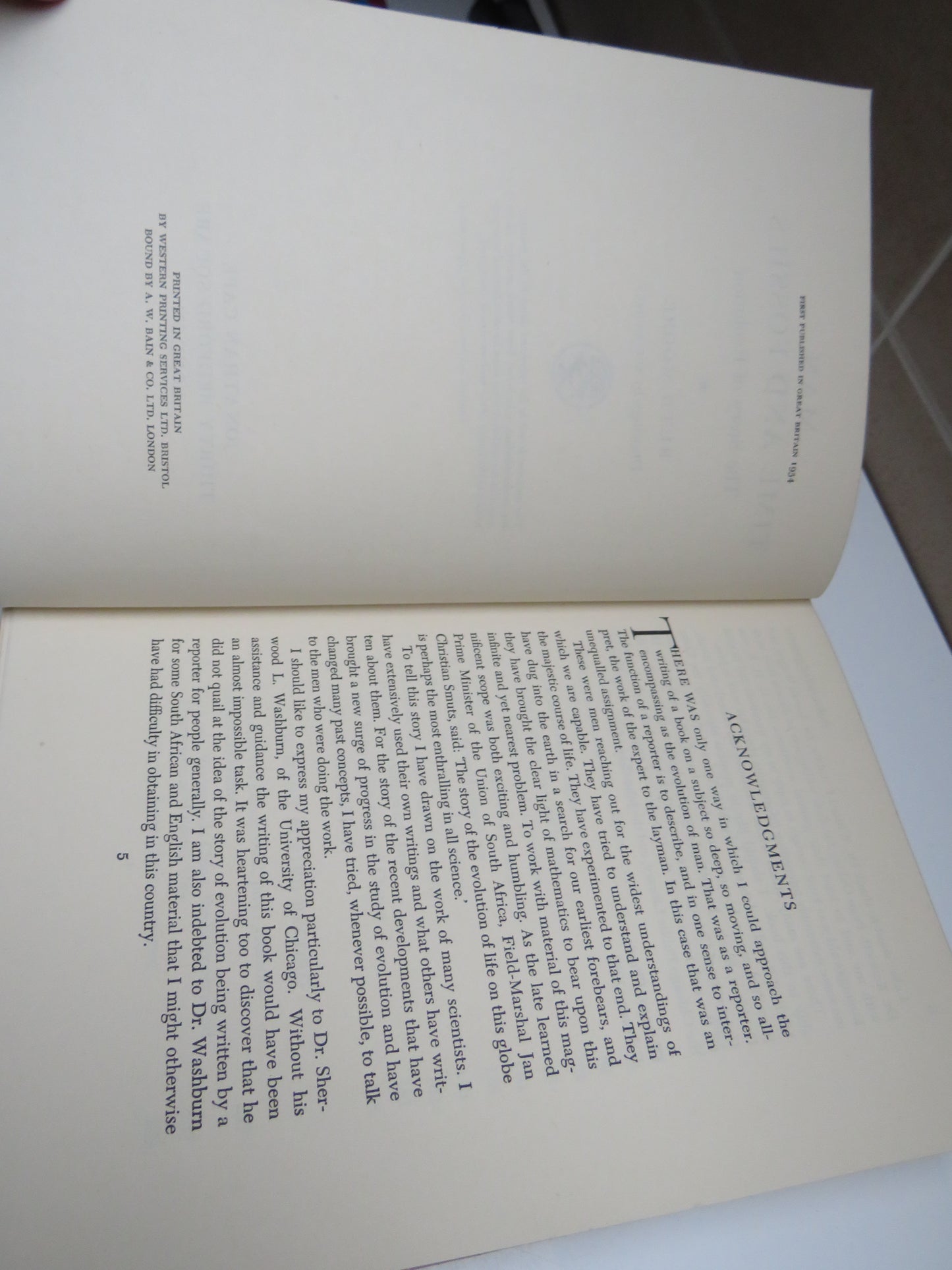 Man, Time and Fossils The Story of Evolution By Ruth Moore 1954 1st Edition