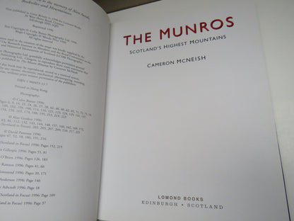 The Munros Scotland's Highest Mountains By Cameron McNeish 1996 book image 2