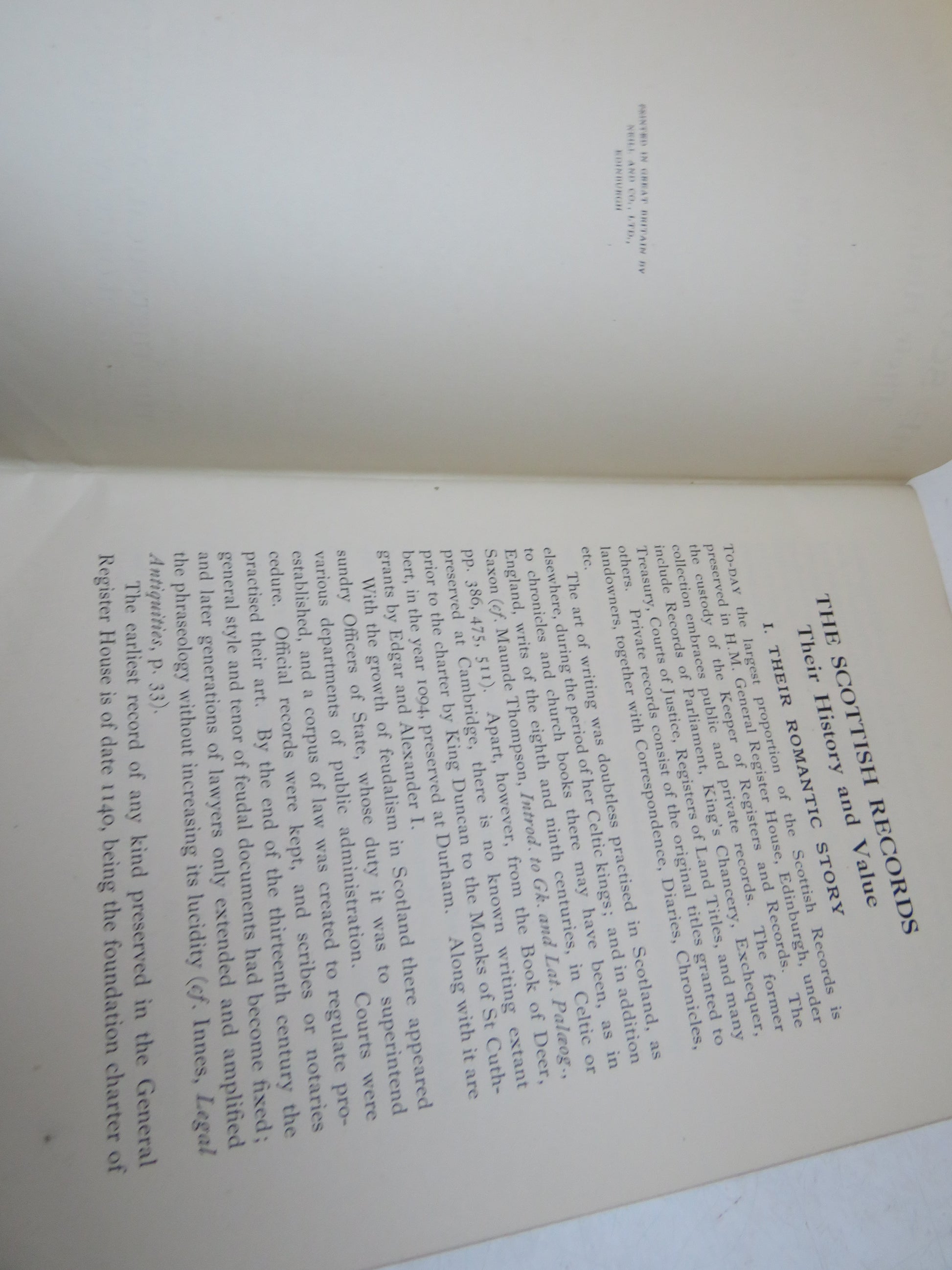 The Scottish Records Their History and Value By Henry M. Paton (Antique History Book) book 4