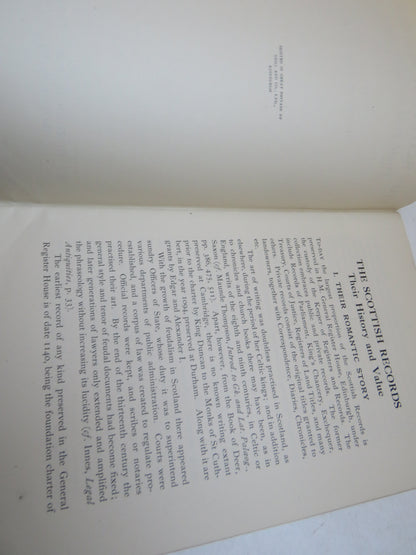 The Scottish Records Their History and Value By Henry M. Paton (Antique History Book) book image 4