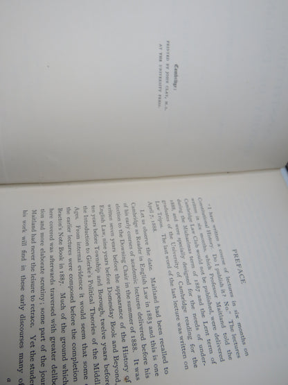 The Constitutional History of England A Course of Lectures Delivered By F.W. Maitland 1908 book image 5