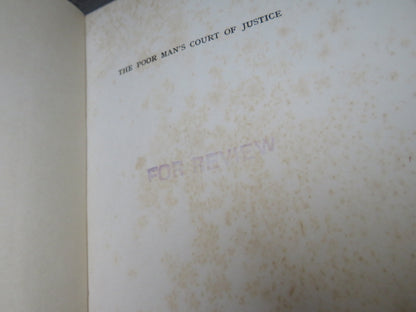 The Poor Man's Court of Justice: Twenty-Five Years As A Metropolitan Magistrate By Cecil Chapman book image 3