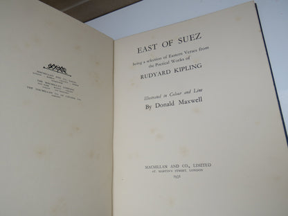 East of Suez, being a selection of Eastern Verses from the Poetical Works of Rudyard Kipling, 1931 book image 5