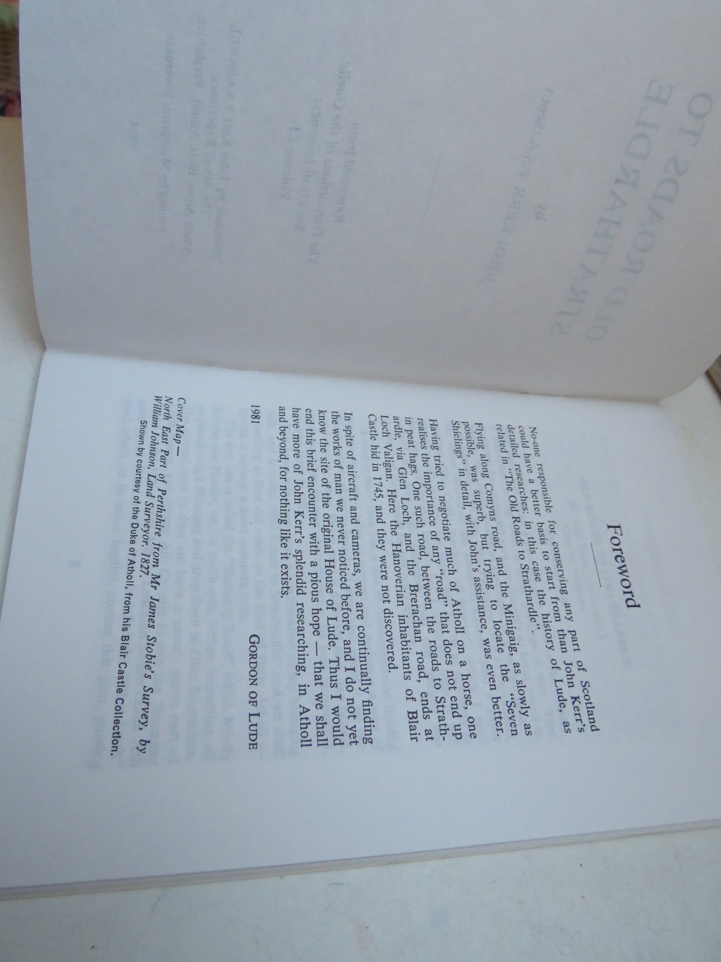 Old Roads To Strathardle By John Kerr 1984