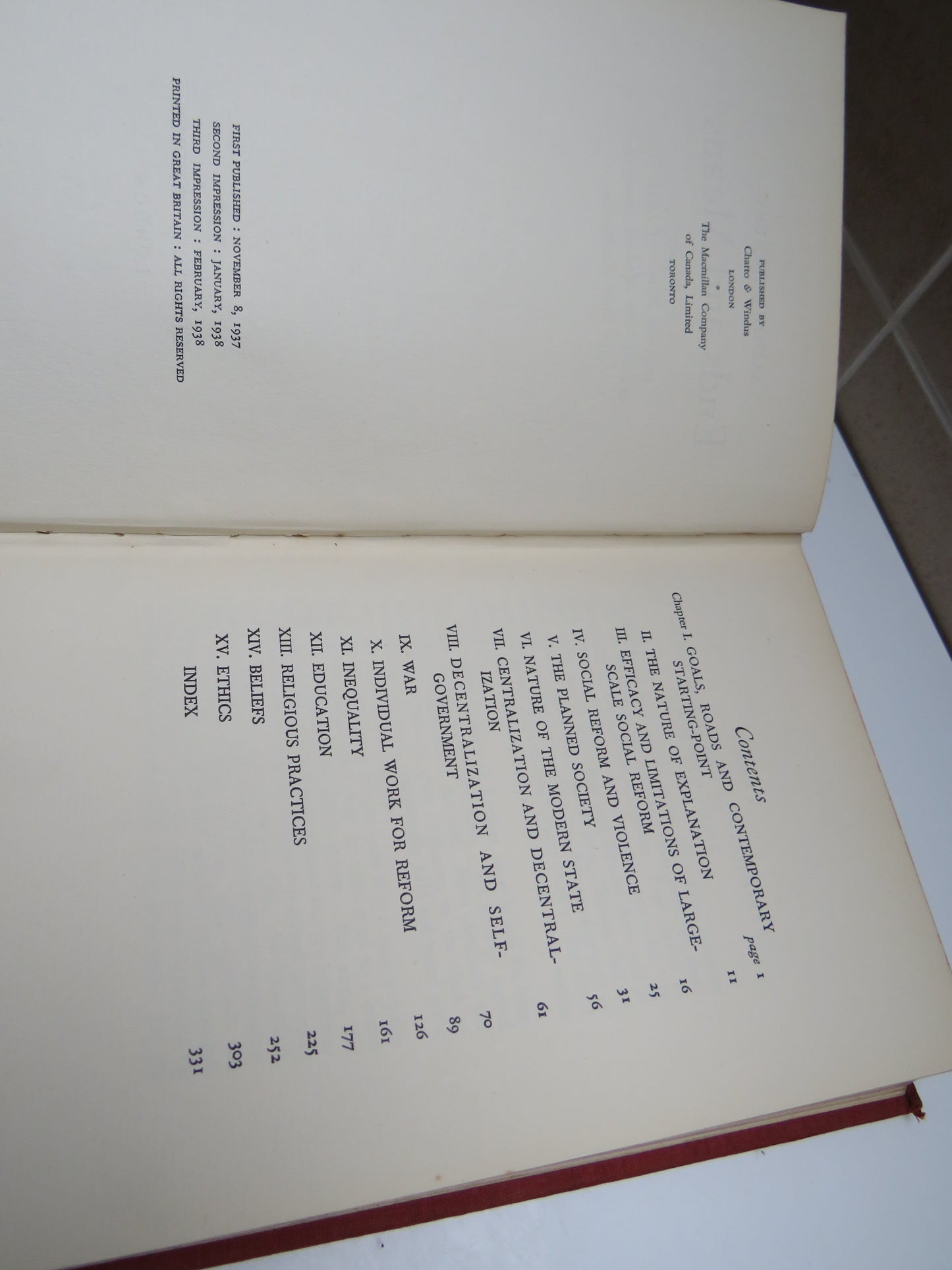 Ends and Means An Enquiry Into Nature of Ideals and Into The Methods Employed For Their Realization by Aldous Huxley 1938