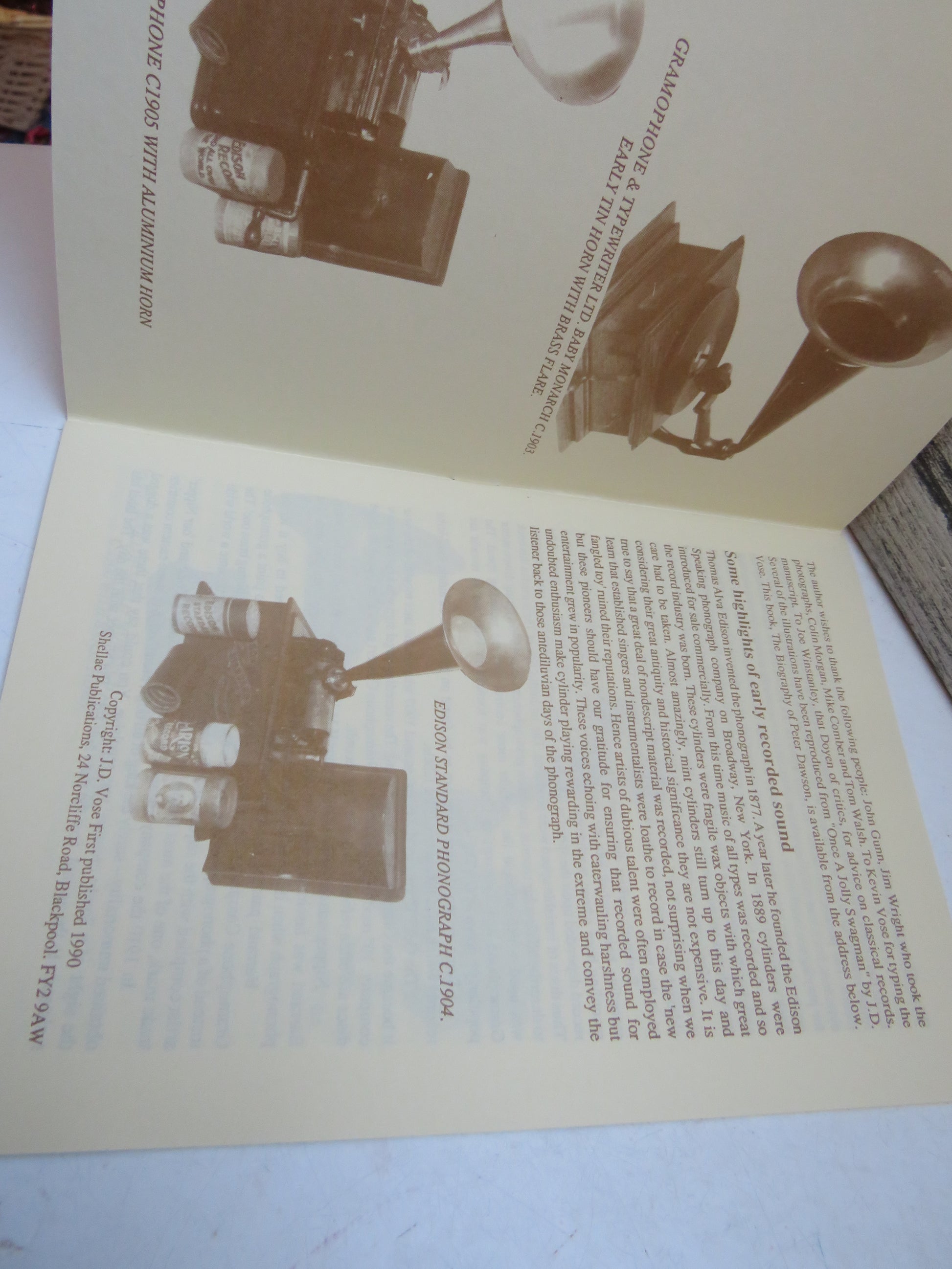 Collecting Old Records By John D. Vose (The Shellac King) (Vintage Music History Book) book 3