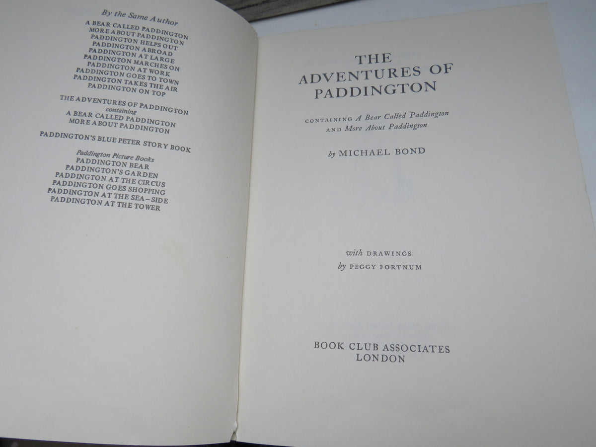 The Adventures of Paddington containing A Bear Called Paddington, and More About Paddington, by Michael Bond, 1977 book image 3