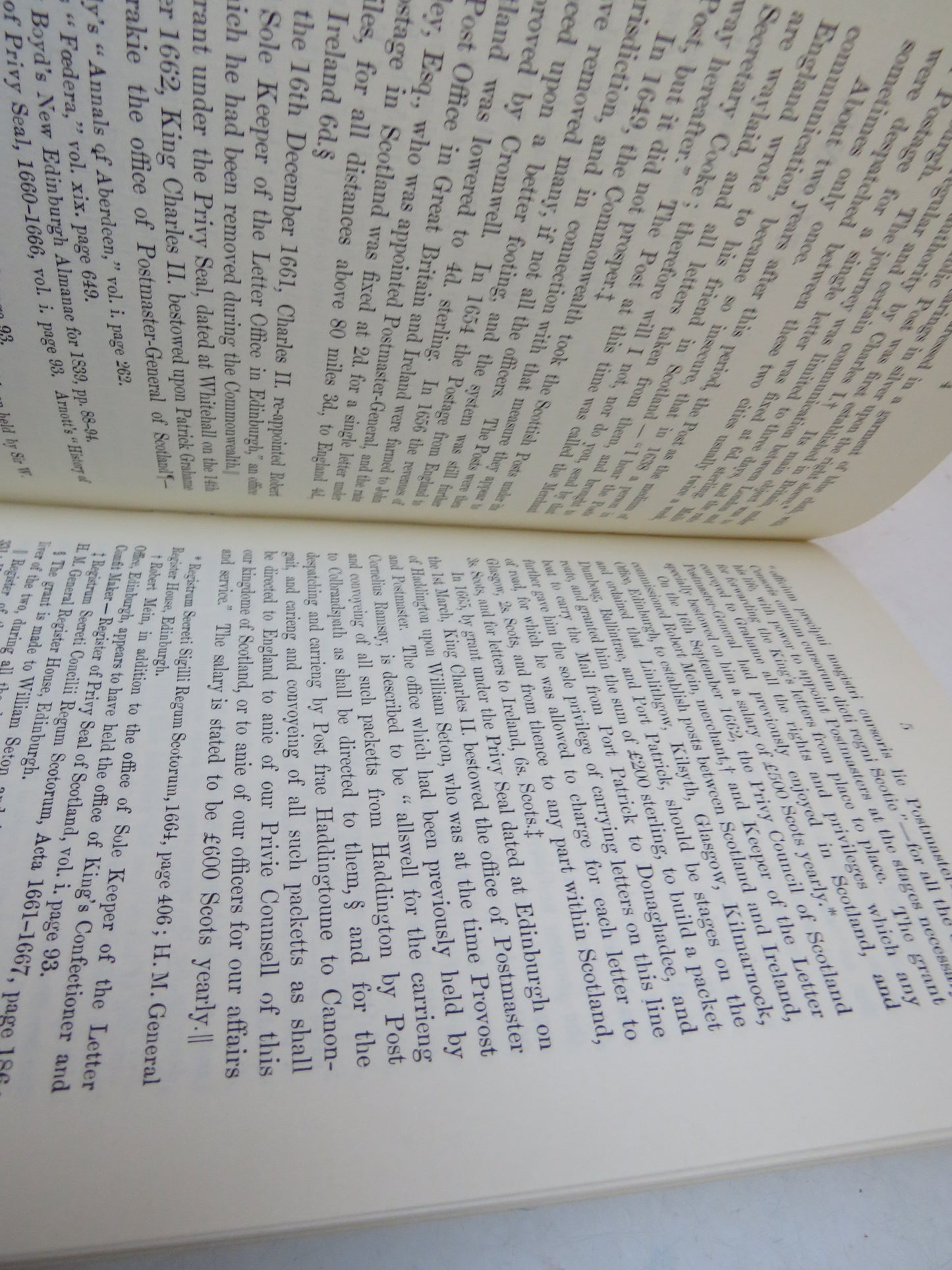 An Historical Summary of the Post Office In Scotland Compiled From Authentic Records and Documents By T.B. Lang 1856 - 1984 Reprint