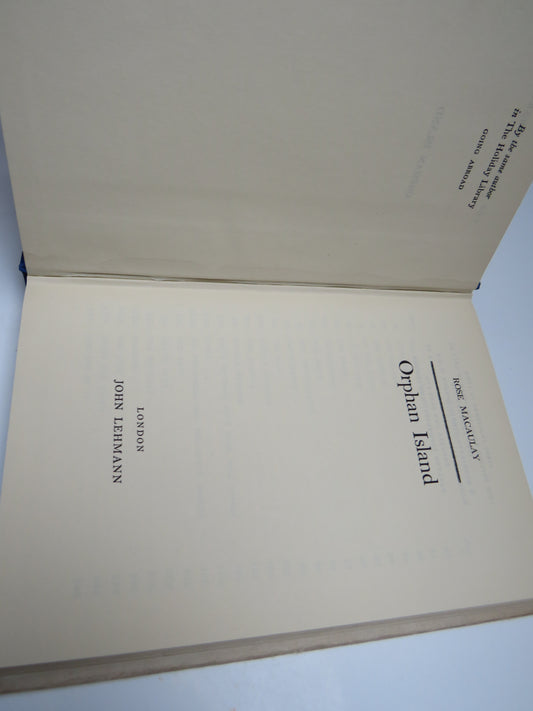 Orphan Island By Rose Macaulay 1951