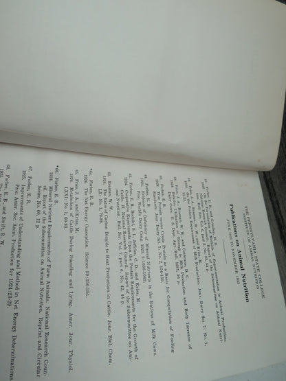 Animal Nutrition Investigations At The Institute of Animal Nutrititon of the Pennsylvania State Coll book image 4