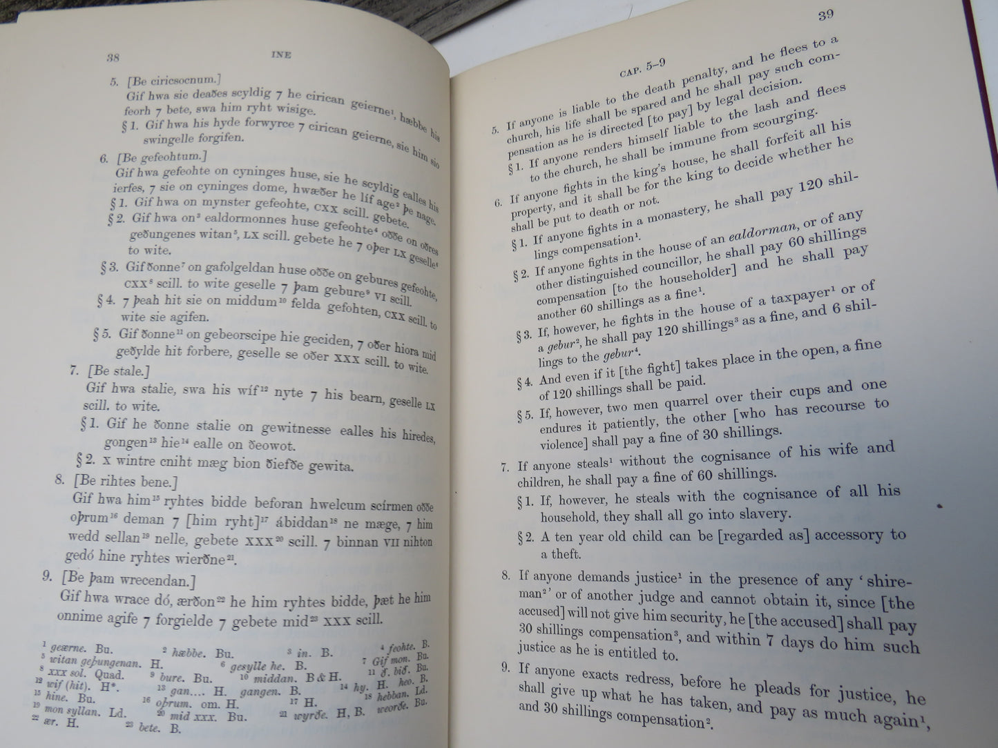 The Laws of the Earliest English Kings Edited and Translated By F.L. Attenborough 1922