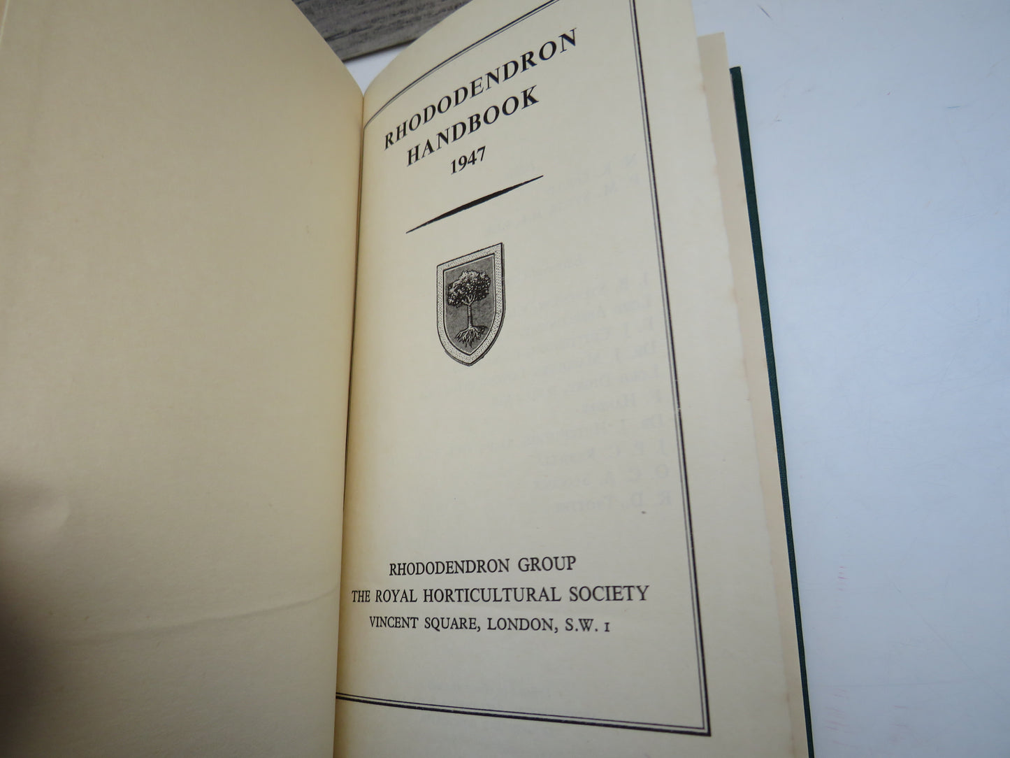 Rhododendron Handbook 1947