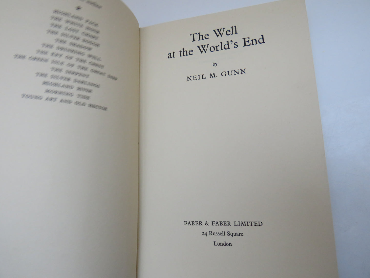 The Well At The World's End By Neil Gunn 1951