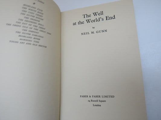 The Well At The World's End By Neil Gunn 1951