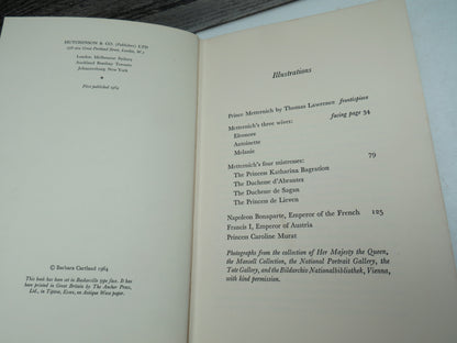Metternich The Passionate Diplomat By Barbara Cartland 1964 book image 5