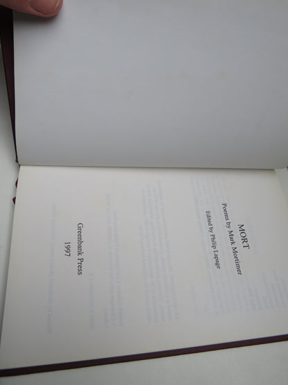 Mort Poems By Mark Mortimer Edited By Philip Lapage 1997