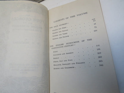 The Four Georges and The English Humourists By W. M. Thackeray 1909 book image 4