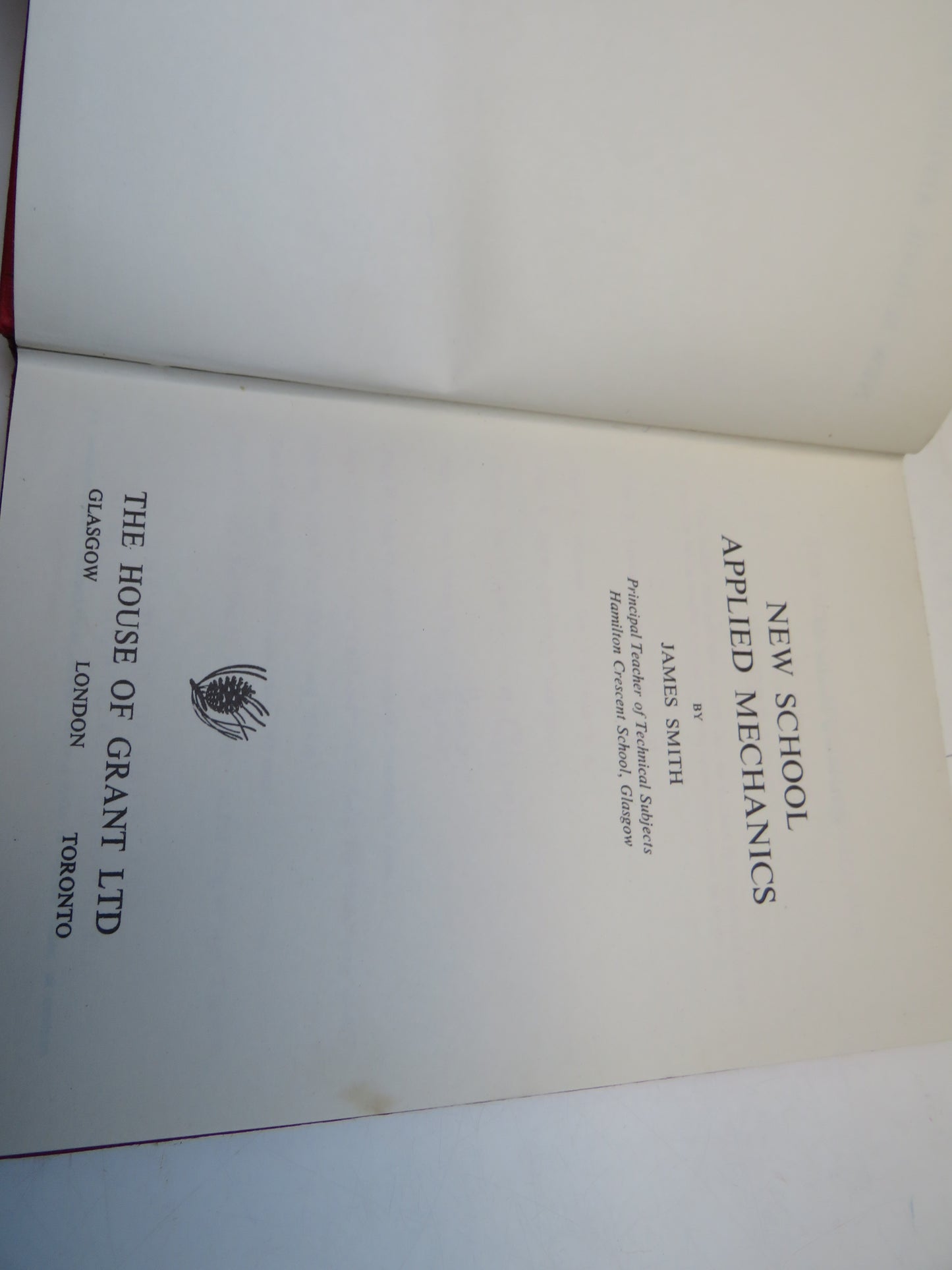 New School Applied Mechanics By James Smith 1959