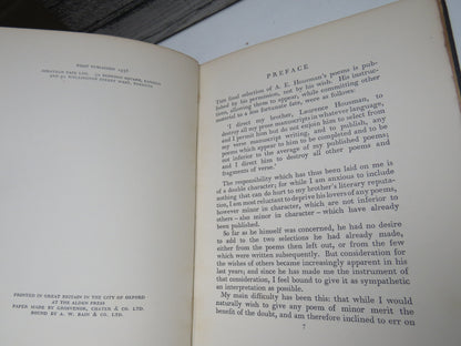 More Poems By A. E. Housman 1936