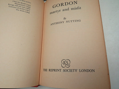 Gordon Martyr and Misfit By Anthony Nutting 1967 book image 3