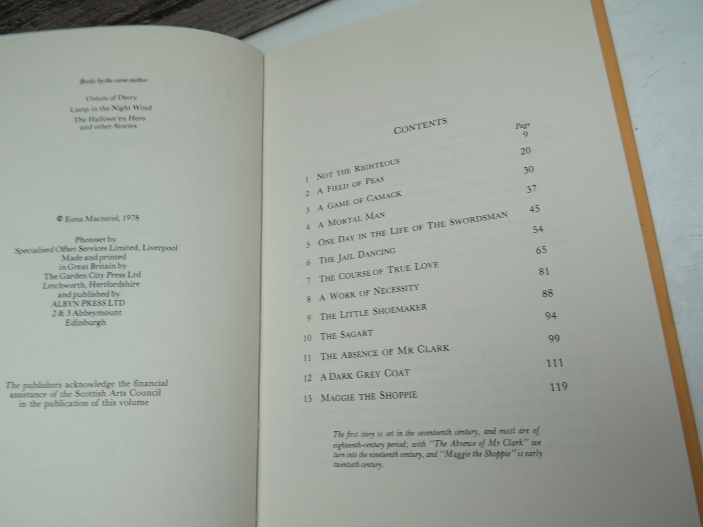 The Jail Dancing and Other Stories of an Old Scottish Town (Inverness) By Eona Macnicol 1978