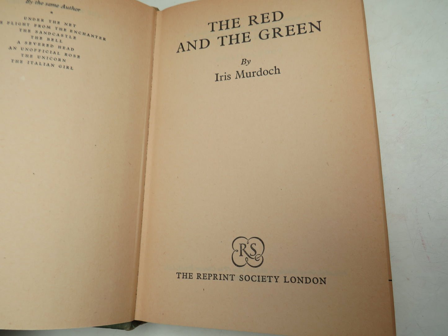 The Red and The Green By Iris Murdoch 1967