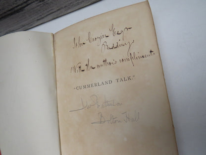 "Cumberland Talk" Being Short Tales and Rhymes In The Dialect of That County By John Richardson 1876