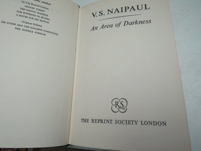 An Area of Darkness By V.S. Naipaul 1966 book image 3