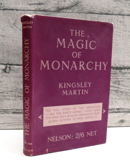 The Magic of Monarchy By Kingsley Martin 1937 book front cover