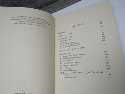 The Arden Edition of the Works of William Shakespeare Othello Edited By M.R. Ridley 1958