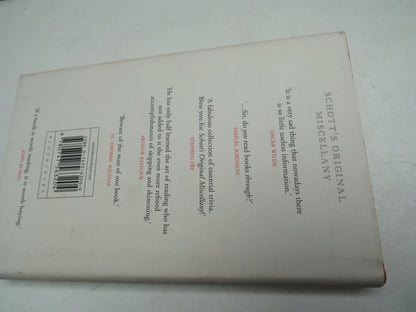 Schott's Original Miscellany Conceived, Written, and Designed By Ben Schott 2003 book image 2